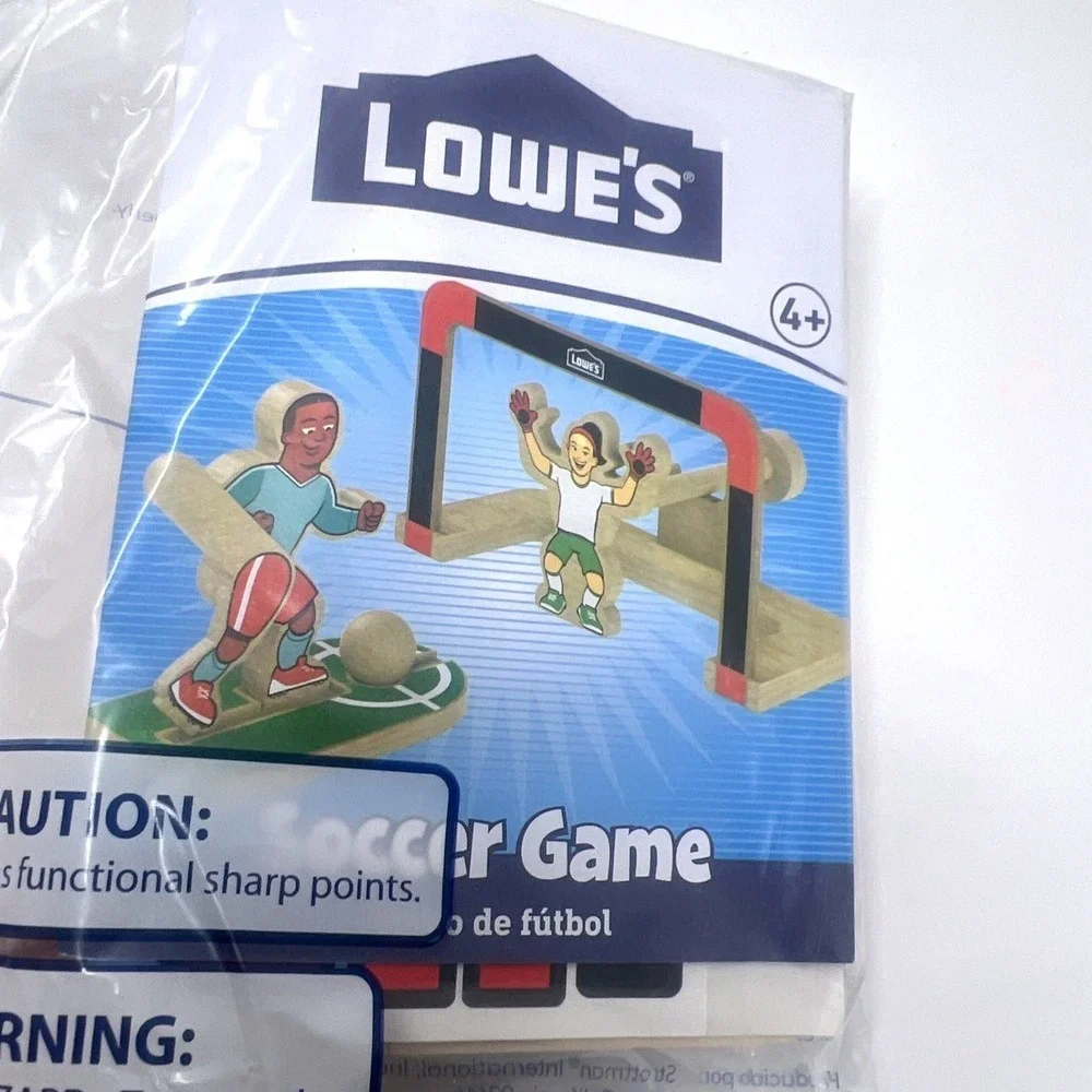 Lot Of 5 Lowe's Tabletop Soccer Game-DIY Kids Workshop (Build & Grow) Wooden